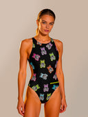 Bañador entero de mujer para entrenamiento PINUP 490PF - Abibò