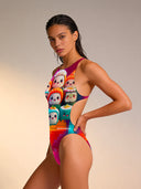 Bañador entero de mujer para entrenamiento PINUP 498P - Sushi