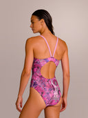 Bañador entero mujer de entrenamiento IBIZA 242I - Calavera mariposa