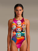Bañador entero de mujer para entrenamiento PINUP 498P - Sushi