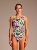 Bañador entero de entrenamiento para mujer PINUP 250PF - Calaveras México