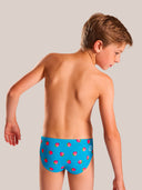 Slip de natación para niño de entrenamiento H2OTTO 447HF - Frambuesas