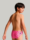 Slip de natación para niño de entrenamiento H2OTTO 446HF - Patitos rayas