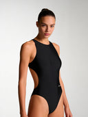 Bañador entero de entrenamiento para mujer PINUP 237P - Negro total