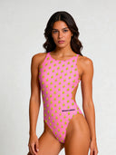 Bañador entero mujer para entrenamiento PINUP 557PF - Banana