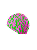 Cuffia da nuoto in tessuto eco L100CF Acid stripes, vista frontale