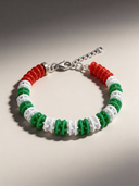 Pulsera corchera Victory 602 Tricolor Verde, vista 3 — llavero, BONESWIMMER Made in Italy