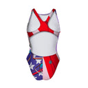 Costume intero donna da allenamento PINUP 493P - Fly, vista posteriore