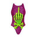 Costume intero donna da allenamento Pinup 487P - Maculato