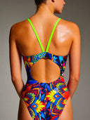 Costume intero donna da allenamento IBIZA 238IF - Blue skull, dettaglio del modello