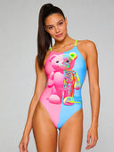 Costume intero donna da allenamento Ibiza 234IF - Pinkbone