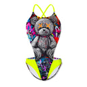 Costume intero donna da mare Dega L025DF - Psycho