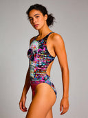 Costume intero donna da allenamento Pinup 534P - Glitch