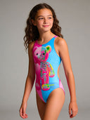 Costume intero bambina da allenamento Pinup 537PF - Pinkbone