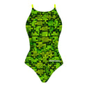 Costume intero donna da allenamento IBIZA 230I - Puzzle, dettaglio del modello