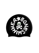 Gorro de silicona - Negro Logo Blanco Grande