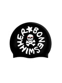 Cuffia silicone - Nera Logo Bianco Grande