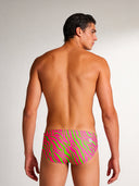 Slip de natación para hombre de entrenamiento H2OTTO 448HF - Rayas ácidas