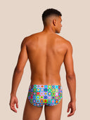 Slip de natación hombre para entrenamiento H2OTTO 442HF - Pop squares