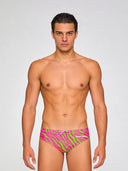 Slip de natación para hombre de entrenamiento H2OTTO 448HF - Rayas ácidas