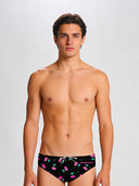 Slip de natación para hombre de entrenamiento H2OTTO 445HF - Cerezas