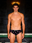 Slip de natación para hombre de entrenamiento H2OTTO 445HF - Cerezas