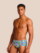 Slip de natación hombre para entrenamiento H2OTTO 442HF - Pop squares