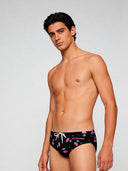 Slip de natación para hombre de entrenamiento H2OTTO 445HF - Cerezas