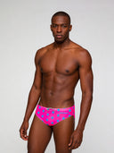 Slip de natación hombre para entrenamiento H2OTTO 440HF - Fucsia estrella azul