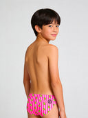 Slip de natación para niño de entrenamiento H2OTTO 446HF - Patitos rayas