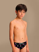 Slip de natación para niño de entrenamiento H2OTTO 445HF - Cerezas