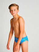 Slip de natación para niño de entrenamiento H2OTTO 447HF - Frambuesas