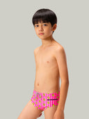 Slip de natación para niño de entrenamiento H2OTTO 446HF - Patitos rayas