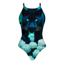 Costume intero donna da allenamento IBIZA 224I - Pantera, vista frontale