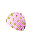 Cuffia da nuoto in tessuto eco L098CF Papere righe, vista frontale