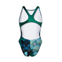 Costume intero donna da allenamento PINUP 524P - Pantera, vista posteriore