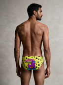 Slip da nuoto uomo da allenamento H2OTTO 277HF - Duxy: vista posteriore indossato