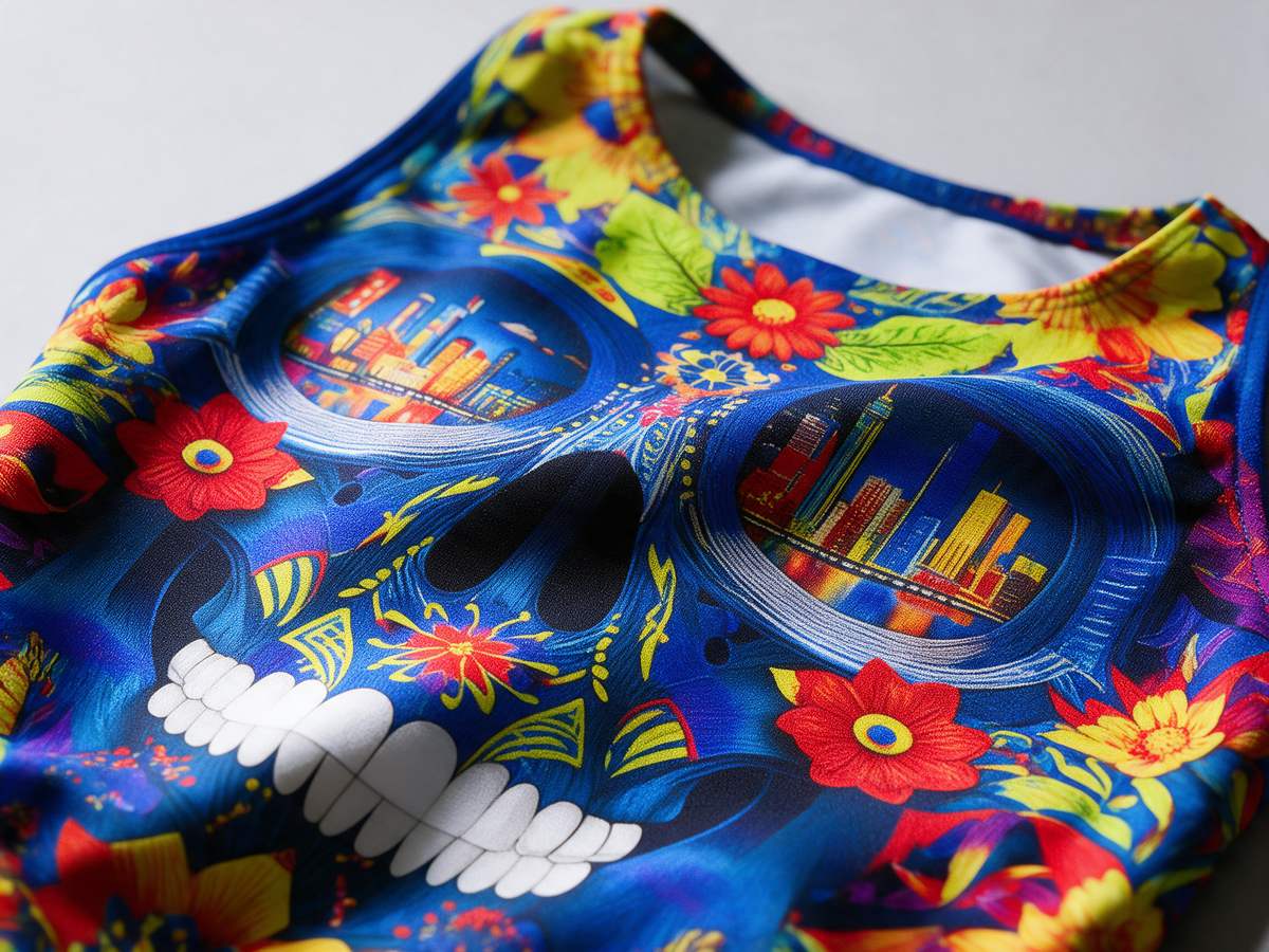 Blue skull