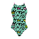 Costume intero donna da allenamento IBIZA 182IF - Royal, vista frontale