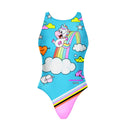 Costume intero donna da allenamento PINUP 480PF - Unicorno, vista frontale
