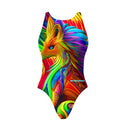 Costume intero donna da allenamento Pinup 484P - Rainbow