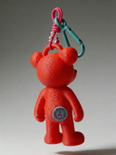 Teddy Psycho Charm - Rosso + Bianco