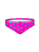 Slip de natación para niño de entrenamiento H2OTTO 440HF - Fucsia estrella azul