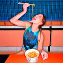 Costume intero donna da allenamento Pinup 524P - Pantera