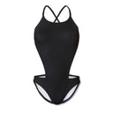 Costume intero donna da mare Dega - Total Black